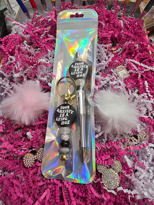 Anxiety Pen and keychain Duo